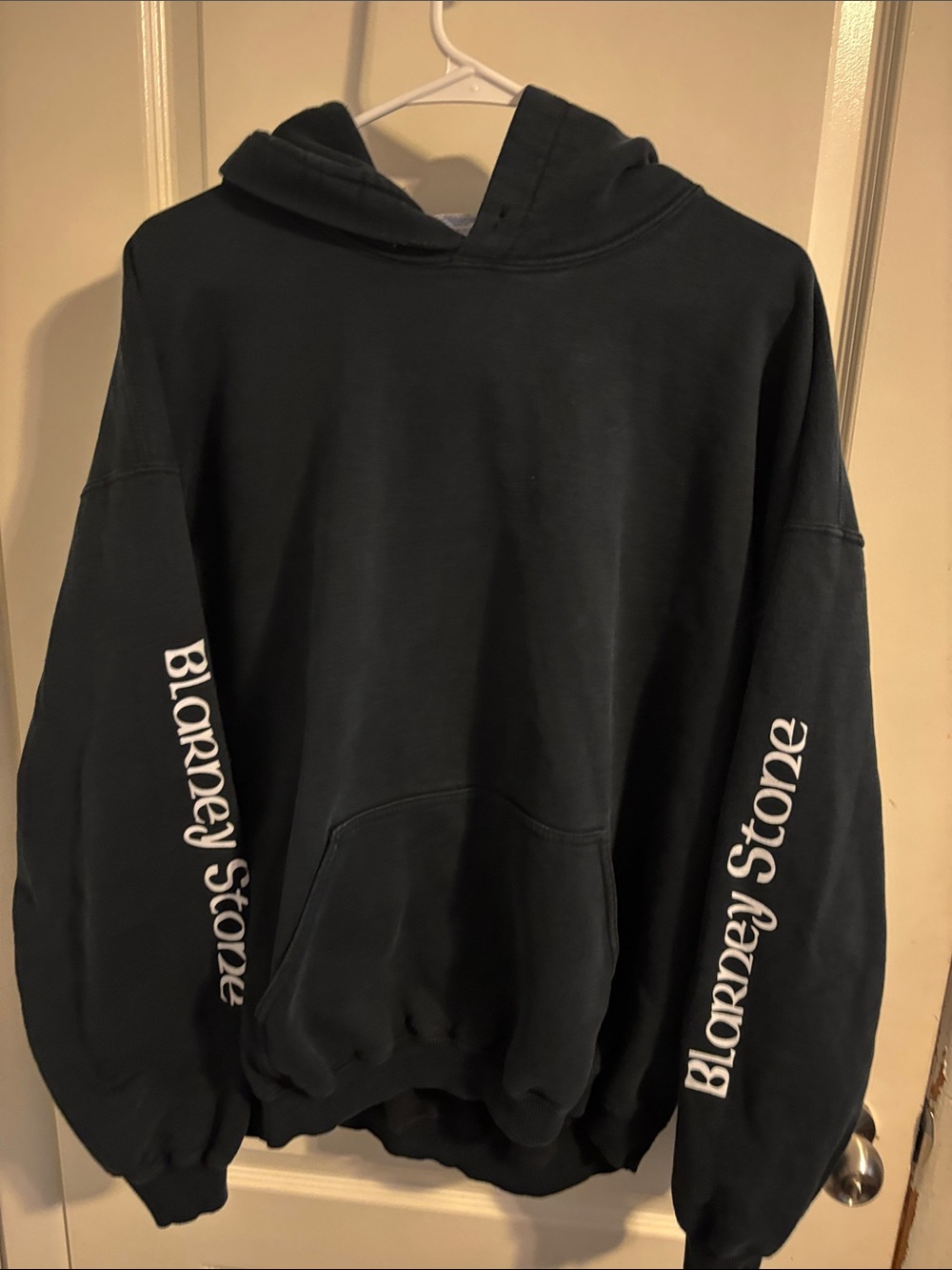 Black Crewneck Hoodie - Men's Pullover